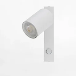 Kinkiet spot z włącznikiem biały TOP
