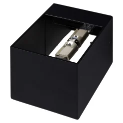 Kinkiet sześcian czarny TRANSFER WL