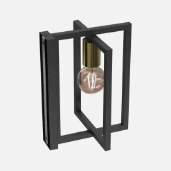 Kinkiet z ramkami czarno-złoty BELFORT
