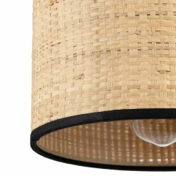 Kinkiet z włącznikiem abażur rafia plecionka LIBERIA