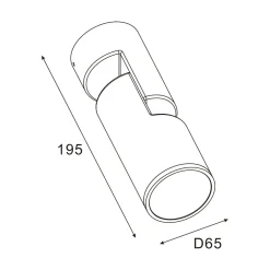 Kinkiet zewnętrzny IP65 czarny NOCTURNE