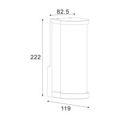 Kinkiet zewnętrzny IP44 czarny TWILIGHT