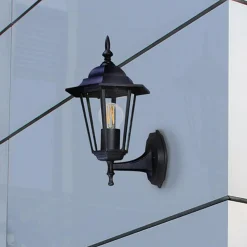 Kinkiet zewnętrzny outdoor klasyczny czarny STANDARD UP