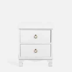 Klasyczna szafka nocna biała CLESS