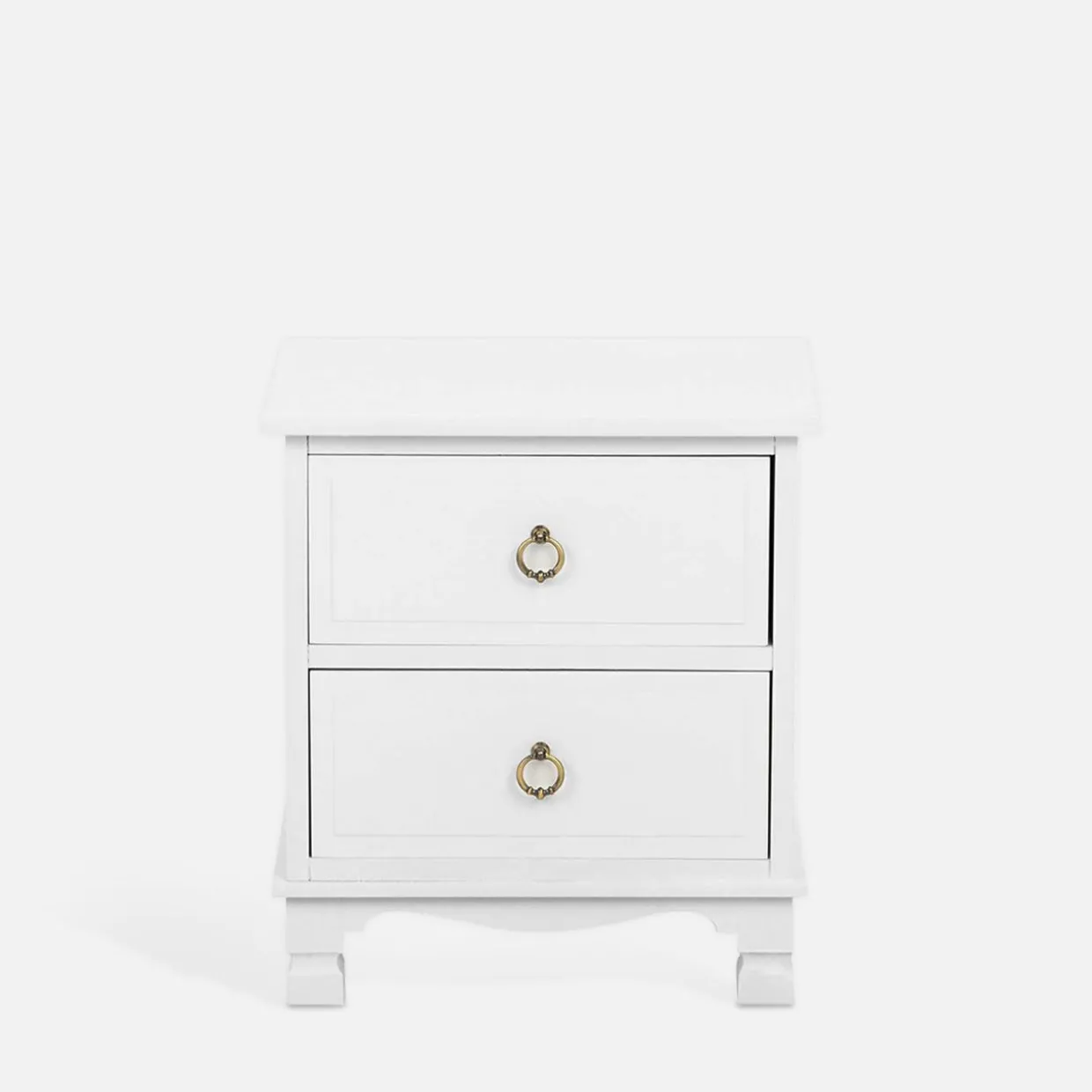 Klasyczna szafka nocna biała CLESS