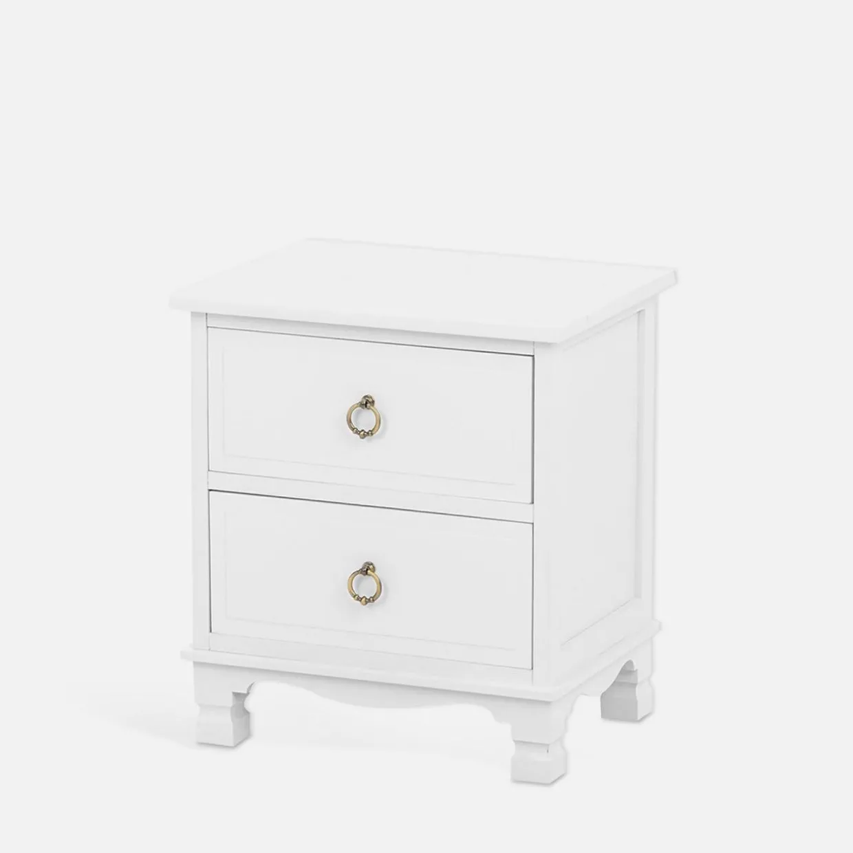 Klasyczna szafka nocna biała CLESS