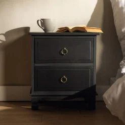 Klasyczna szafka nocna czarna CLESS