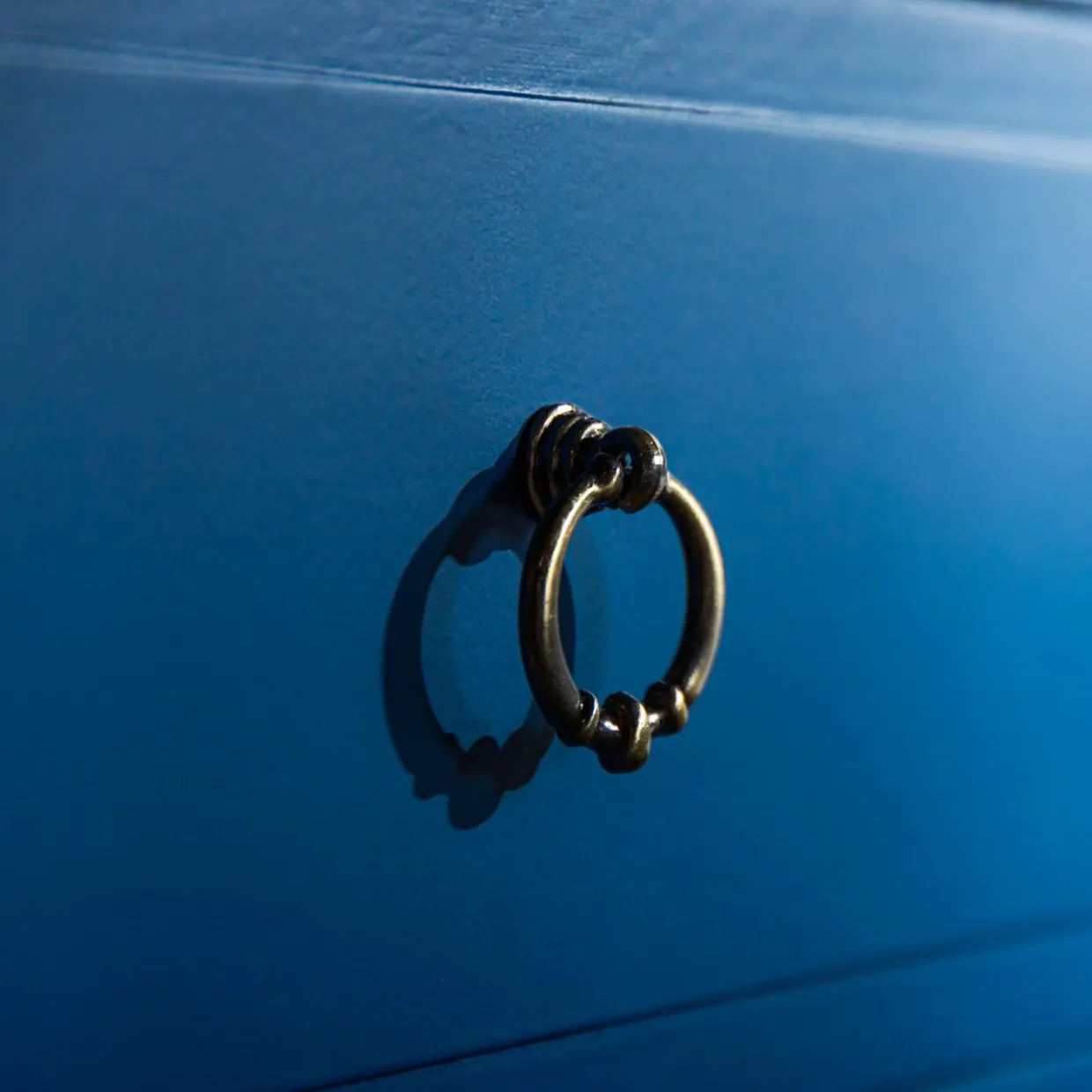 Klasyczna szafka nocna niebieska CLESS