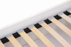 Łóżko białe z oświetleniem MARSYLIA 160x200 cm