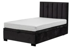 Łóżko czarne MONA VERTICAL 90 cm