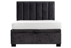 Łóżko czarne MONA VERTICAL 120 cm