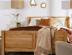 Łóżko drewniane LIMEA 160x200 cm ze stelażem