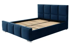 Łóżko granatowe FABRIZZIO SQUERE P 160x200 cm