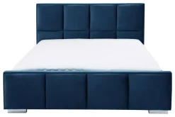 Łóżko granatowe FABRIZZIO SQUERE P 160x200 cm
