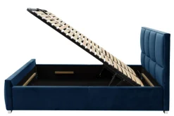 Łóżko granatowe FABRIZZIO SQUERE P 160x200 cm