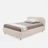 Łóżko jasnobeżowe SANTADI 120x200 cm