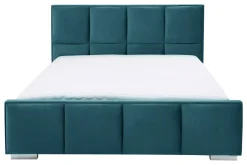 Łóżko kolor morski FABRIZZIO SQUERE P 160x200 cm