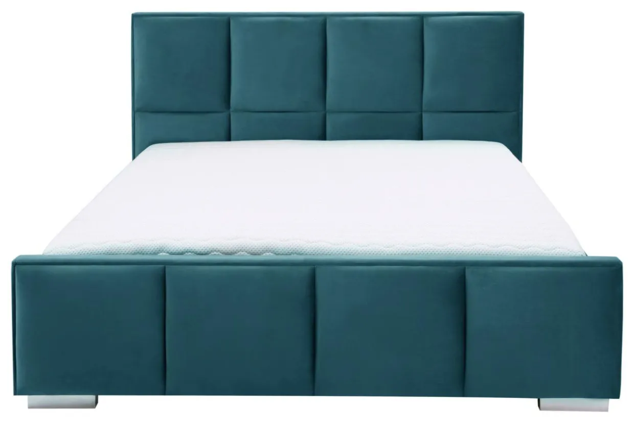 Łóżko kolor morski FABRIZZIO SQUERE P 160x200 cm