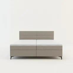 Łóżko kontynentalne beżowe MARY 180x200 cm