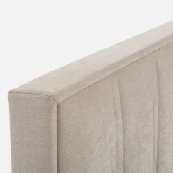 Łóżko kontynentalne beżowe VINCENZO 160x200 cm
