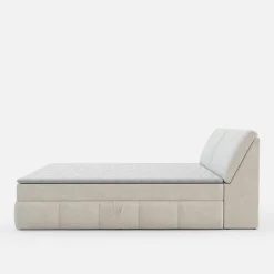 Łóżko kontynentalne kremowe LORENZO HR 160x200 cm