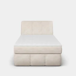 Łóżko kontynentalne kremowe LORENZO HR 120x200 cm