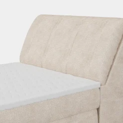 Łóżko kontynentalne kremowe LORENZO HR 120x200 cm