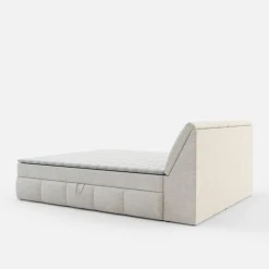 Łóżko kontynentalne kremowe LORENZO HR 180x200 cm