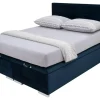Łóżko kontynentalne 160x200 granatowe FABRIZZIO FULL KP 25