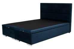Łóżko kontynentalne 160x200 granatowe FABRIZZIO FULL KP 25