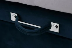 Łóżko kontynentalne 160x200 granatowe FABRIZZIO FULL KP 25