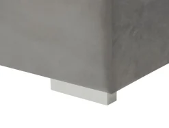 Łóżko kontynentalne z pikowanym wezgłowiem DAPHNE 160x200 cm