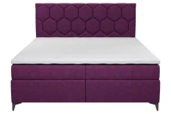 Łóżko kontynentalne z pojemnikiem MEGAN PU 160x200 cm