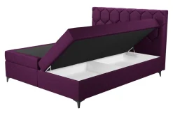 Łóżko kontynentalne z pojemnikiem MEGAN PU 180x200 cm