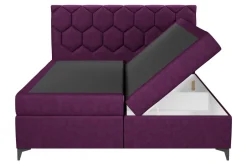 Łóżko kontynentalne z pojemnikiem MEGAN PU 180x200 cm