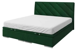 Łóżko kontynentalne zielone LEONARDO 180x200 cm