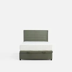 Łóżko kontynentalne zielone LAURITA 120x200