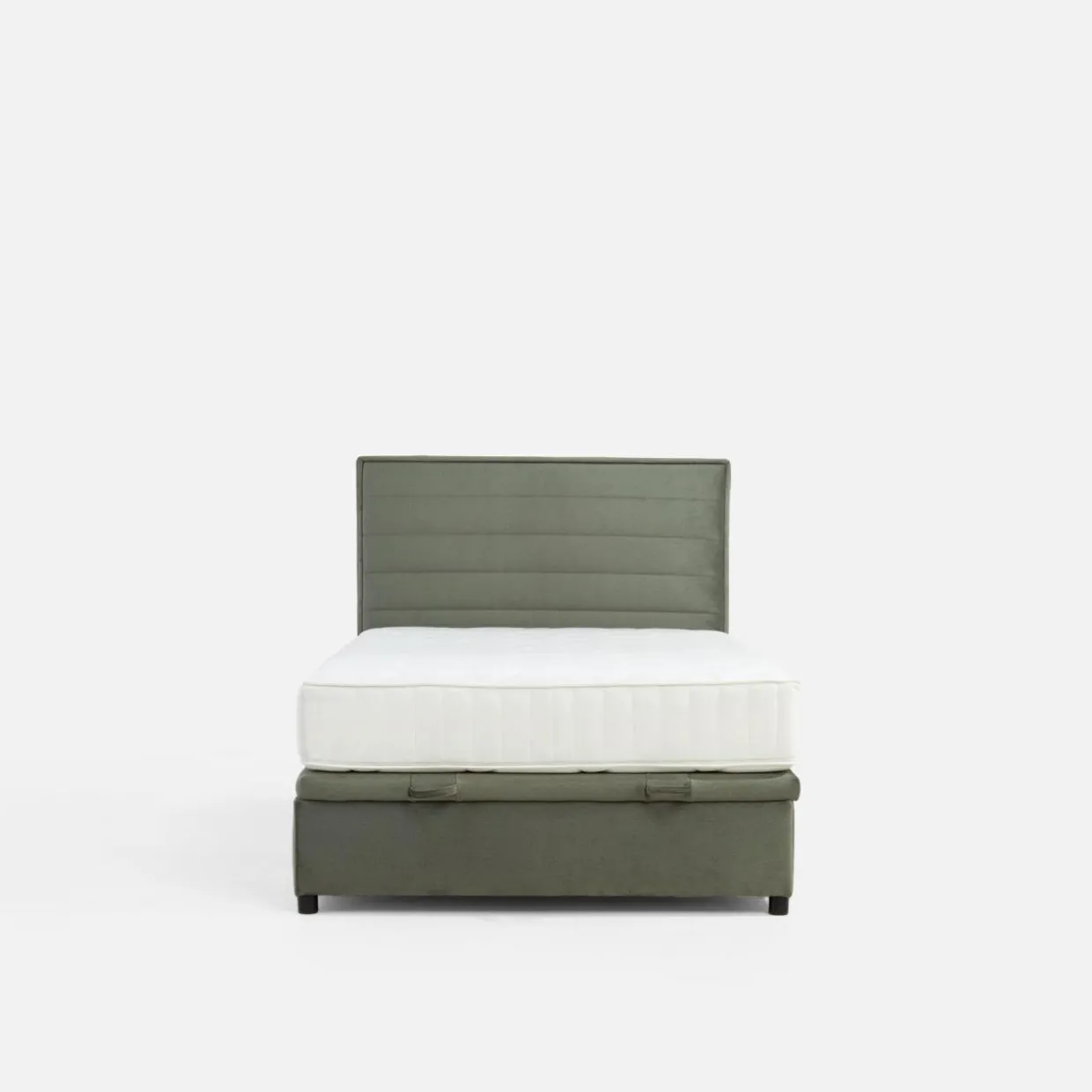 Łóżko kontynentalne zielone LAURITA 120x200