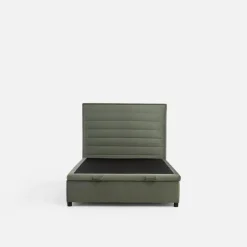 Łóżko kontynentalne zielone LAURITA 120x200