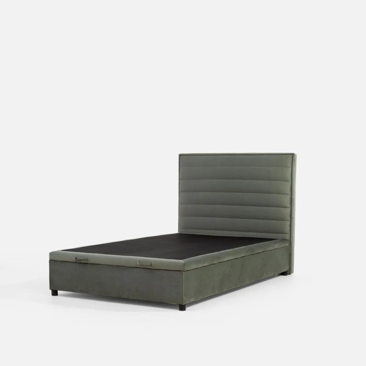 Łóżko kontynentalne zielone LAURITA 120x200