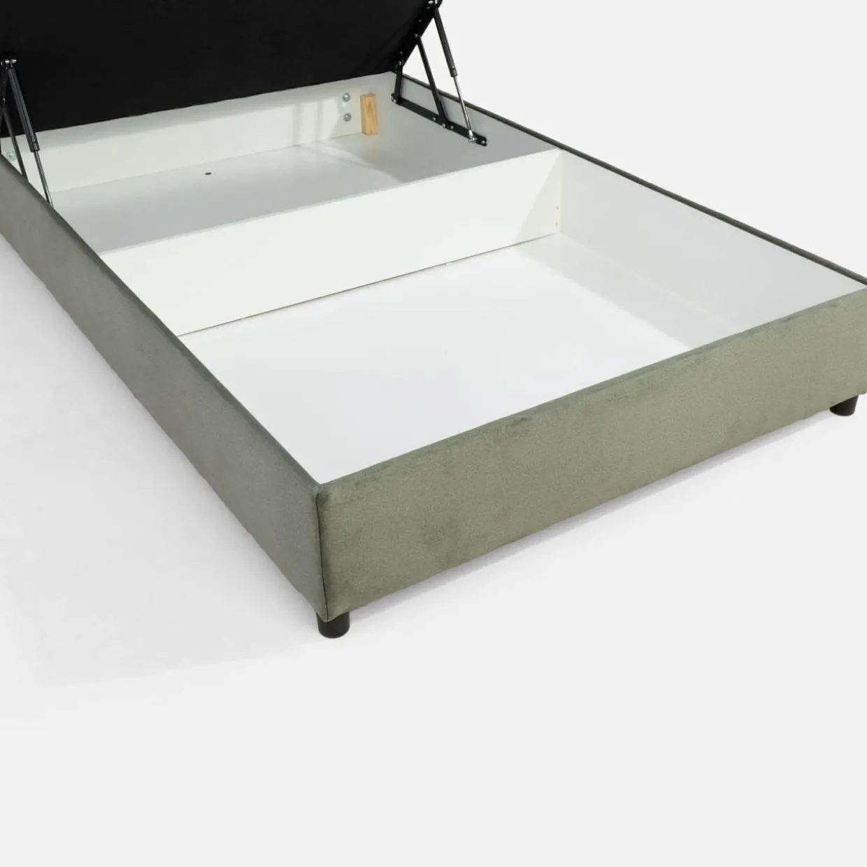 Łóżko kontynentalne zielone LAURITA 120x200