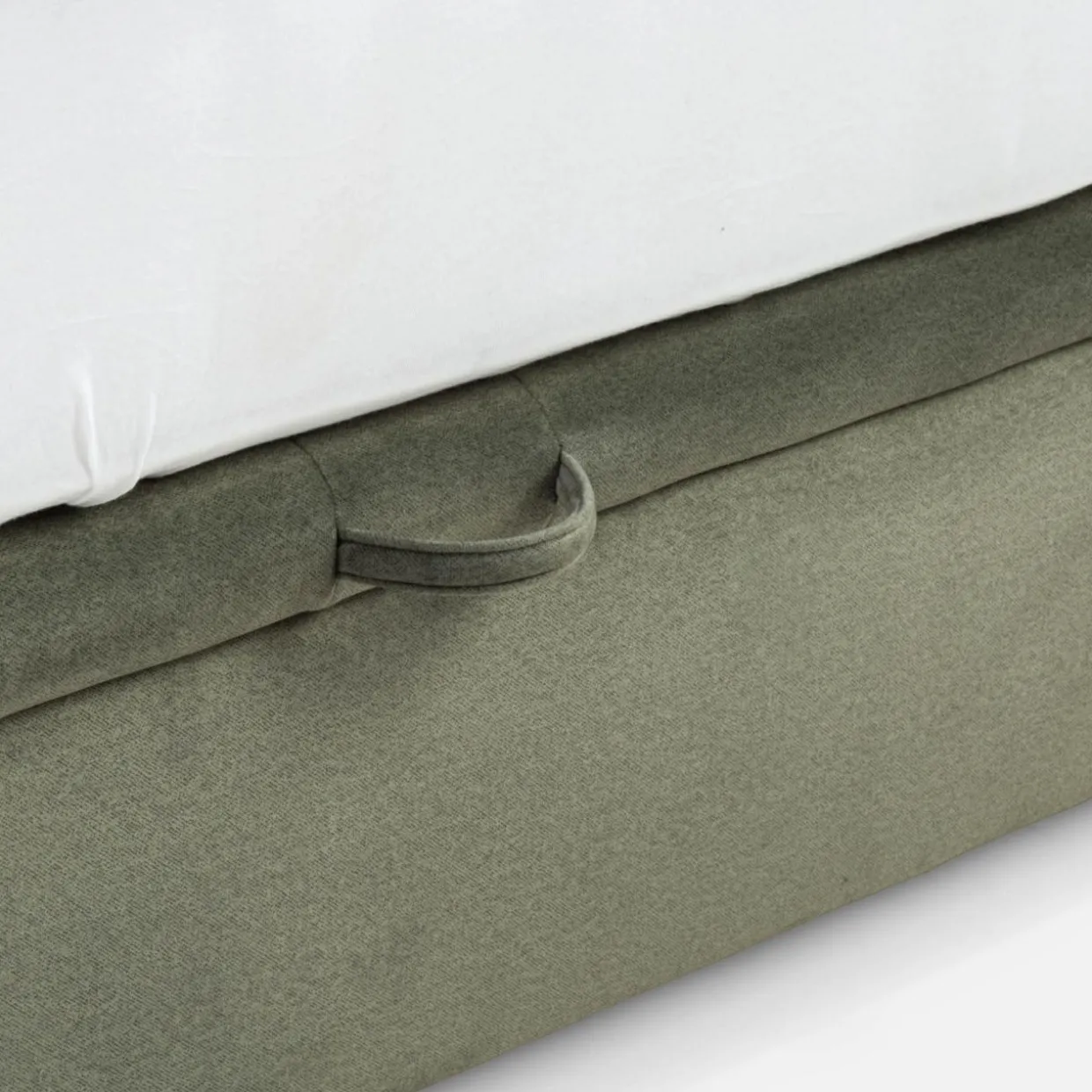 Łóżko kontynentalne zielone LAURITA 120x200