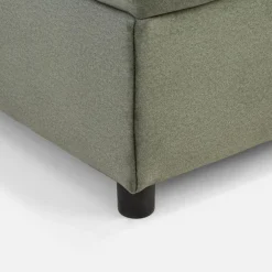 Łóżko kontynentalne zielone LAURITA 120x200