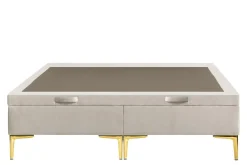 Łóżko kremowe DONNA LUX 140 cm