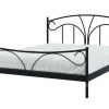 Łóżko metalowe ze stelażem czarne VIVA 140x200 cm