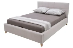 Łóżko pikowane beżowe VELVA FULL 160x220 cm