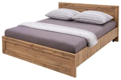 Łóżko rustykalne ze stelażem MORTIZ 140x200 cm