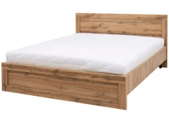 Łóżko rustykalne ze stelażem MORTIZ 140x200 cm