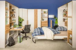 Łóżko składane z regałem S-ROOM 120x200 cm