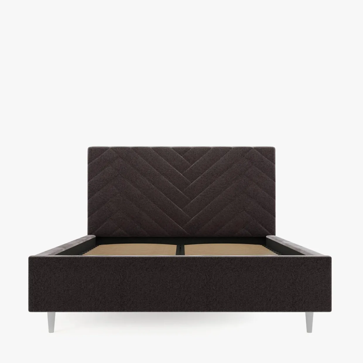 Łóżko tapicerowane czarne DOMENICA ALTO 160x200 cm